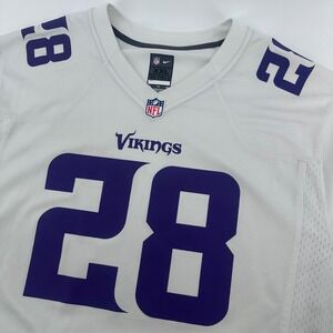 Minnesota Vikings Adrian Peterson Jersey Mens XXL White Nike NFL On Field